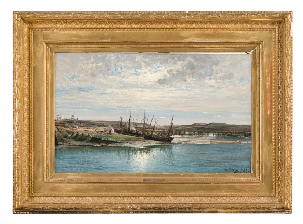 Alexandre René Veron — Bateaux à marée basse,