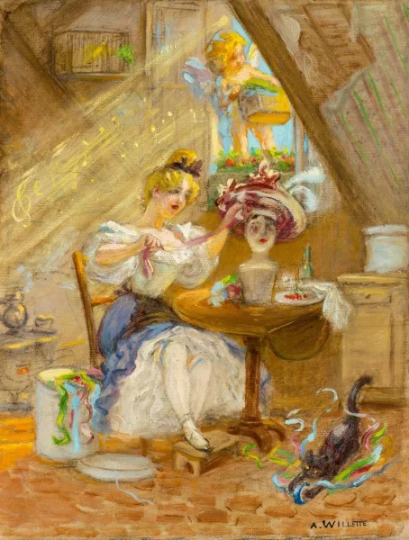 Adolphe Léon Willette — La modiste