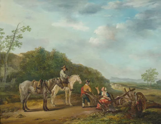 Bruno van Straaten — Bauern mit Pferd und Pflug