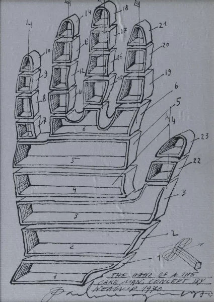 Paul Neagu — The hand of a the man concept