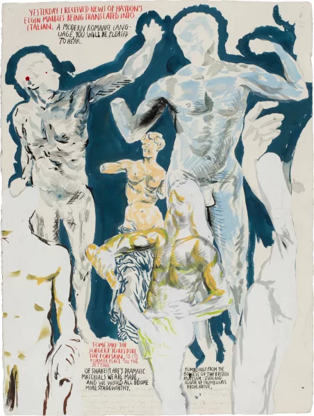 Raymond Pettibon — No Title (Yesterday I Received), 2007