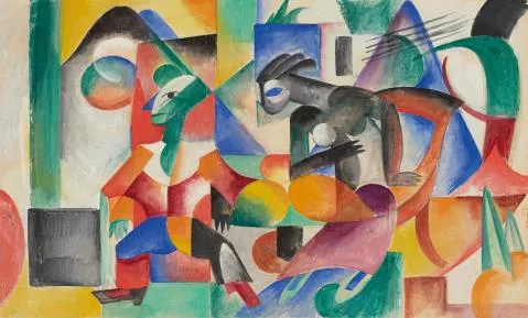 Heinrich Campendonk — Komposition mit 2 Figuren