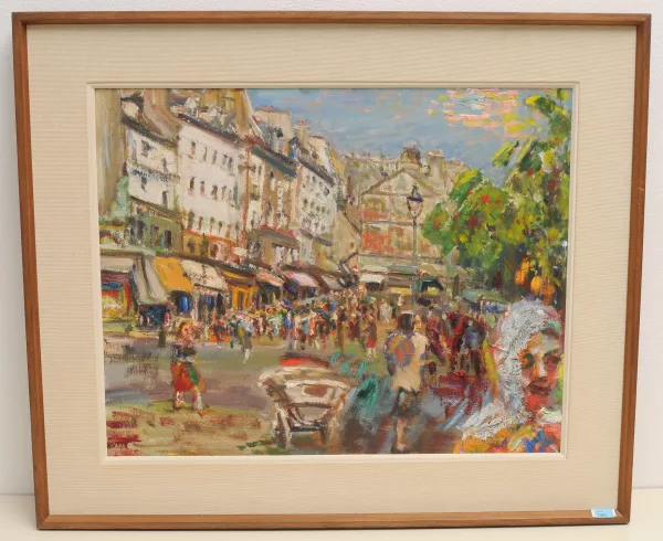 Robert Liebknecht — Ansicht der Rue Mouffetard, Paris