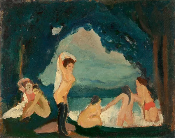 Willi Baumeister — Im Bad, 1911