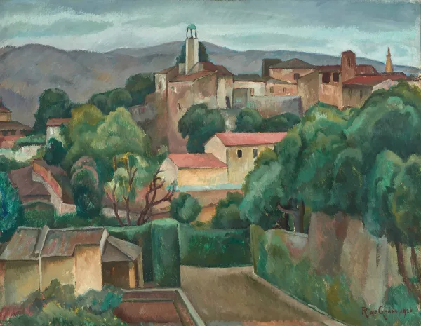 Raffaele De Grada — Dorf in der Toskana