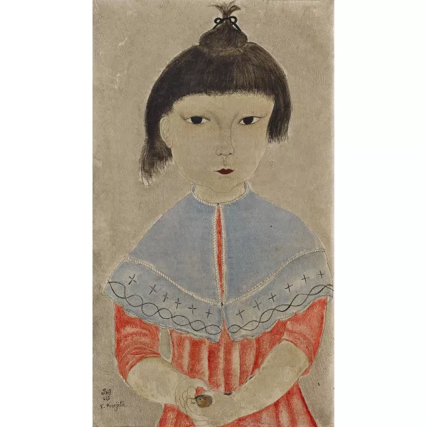 Tsugouharu Foujita — Fillette à l’oiseau