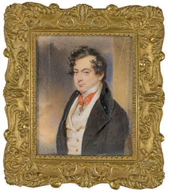 Moritz Michael Daffinger — Junger Mann mit Orden