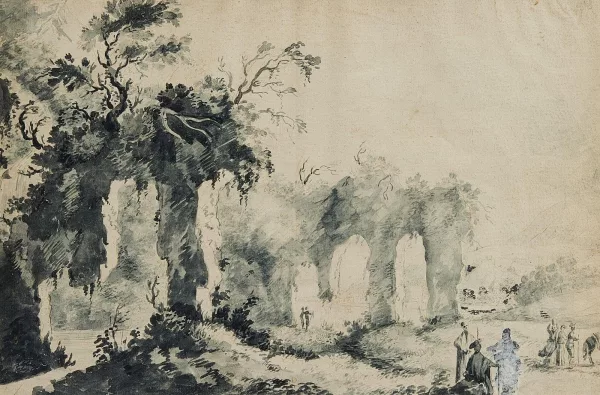 Jean Pillement — Attribué à Jean Pillement — Ruines