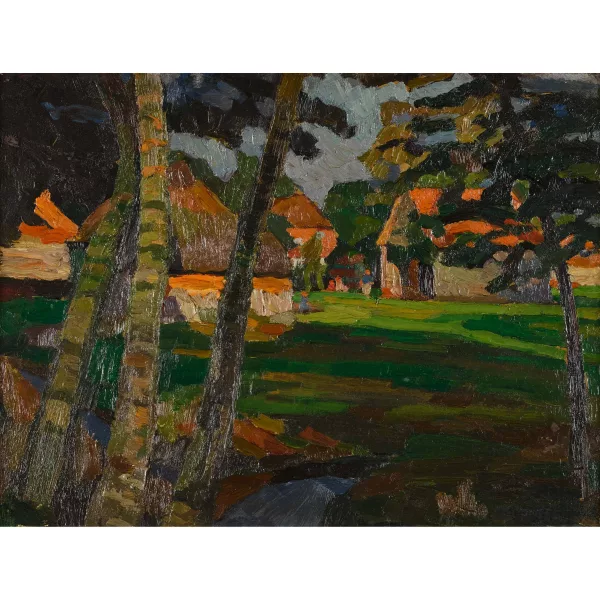 Udo Peters — Sommerlandschaft bei Worpswede.
