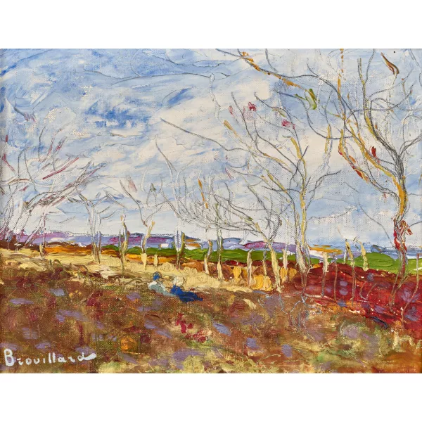 Eugène Brouillard — « Sitzendes Paar ».