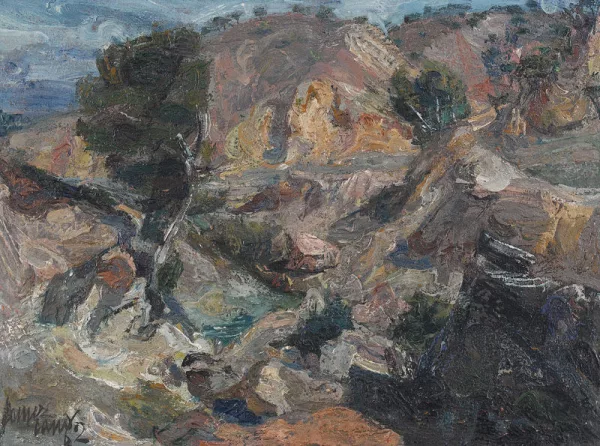 Antonio Gómez Cano — Expressive Landschaft.