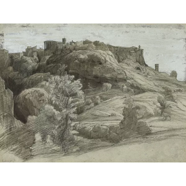 Jean-Baptiste Camille Corot — JEAN-BAPTISTE CAMILLE COROT zugeschrieben — Tivoli