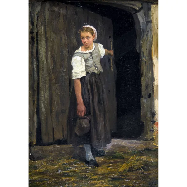 Adolph Artz — Junge Bäuerin mit Krug.