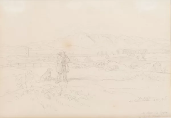 Adrian Ludwig Richter — Via Appia vers Cecilia Metella
