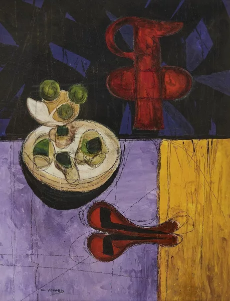 Claude Venard — Nature morte à la pipe
