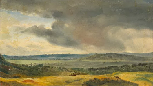 Théodore Rousseau — Paysage orageux, 1847–53