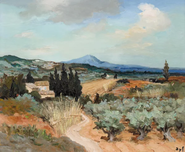 Marcel Dyf — Oliviers en Provence près de Paradou