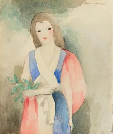 Marie Laurencin — Jeune fille à la branche