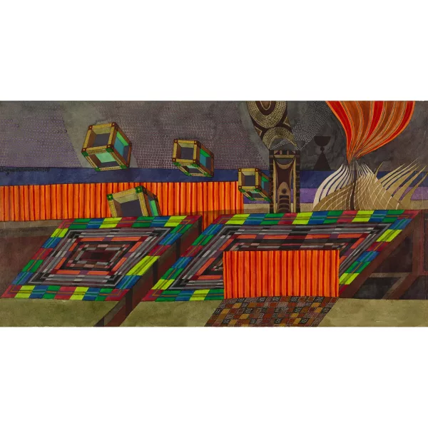 Zbigniew Makowski — "Paysage avec des philosophes".