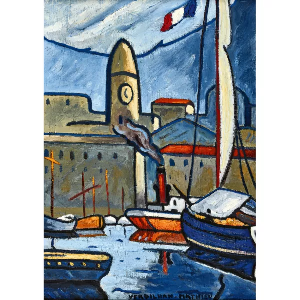 Louis Mathieu Verdilhan — Der Hafen von Marseille.