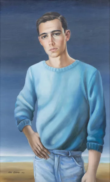 Margaret Keane — Margaret KEANE (1927), Jeune homme, huile 1962