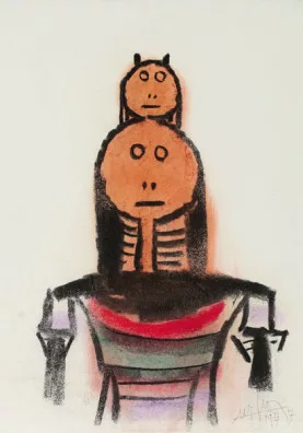 Wifredo Lam — Due figure, 1977