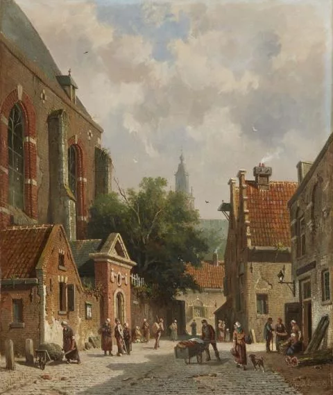 Adrianus Eversen — Stadtansicht von Haarlem