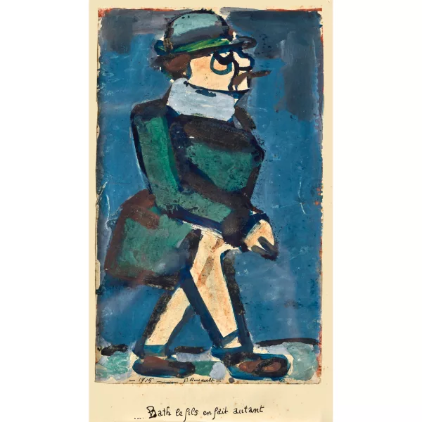 Georges Rouault — «Bath le fils … II», detto anche «L’uomo con il sigaro»