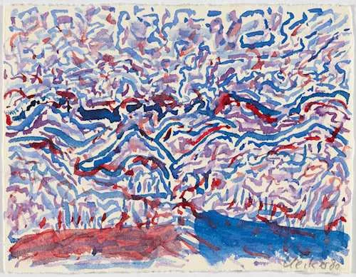 Günther Uecker — Sans titre (Littenheid, une étude), 1980