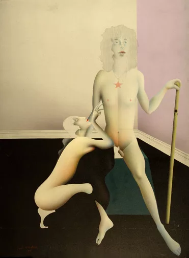 Paul Wunderlich — Deux spartakistes allemands posant en Jupiter et Thétis, 1973