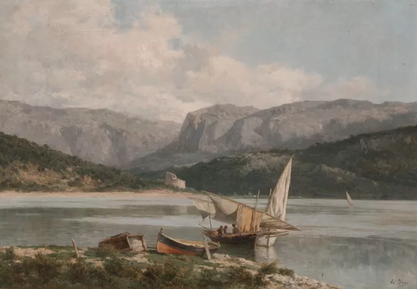 Antoni Ribas — Ansicht von Puerto de Soller an der Nordküste von Mallorca
