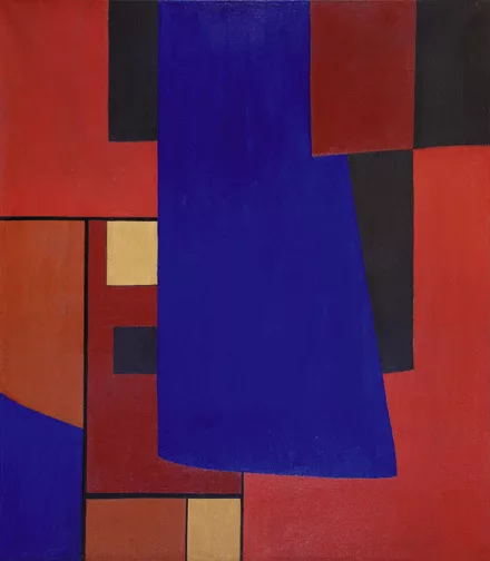 Lajos Kassák — Bleu, 1962