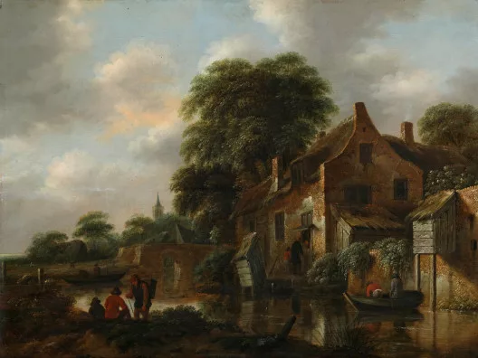 Klaes Molenaer — Haus an einem Fluss
