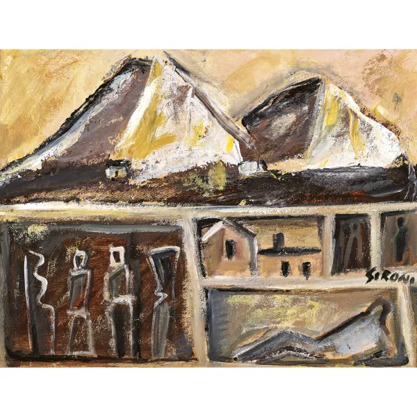 Mario Sironi — Attribué à MARIO SIRONI — Paesaggio.