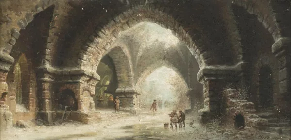 Albert Bredow — La forge en hiver