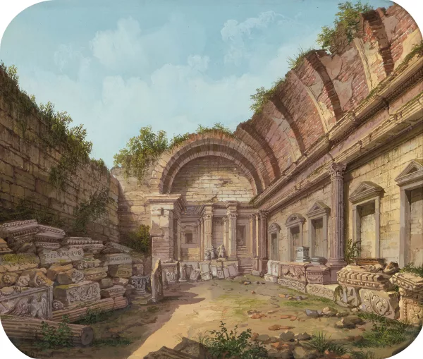 Alois Gustav Schulz — Der Diana-Tempel in Nîmes