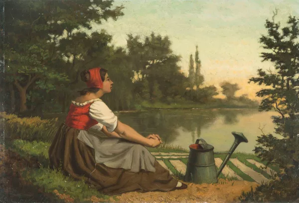 Agapit Stevens — Rastende Gärtnerin