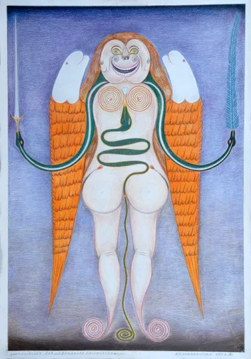 Friedrich Schröder-Sonnenstern — Docholinchen, the unknown angel of peace, 1958