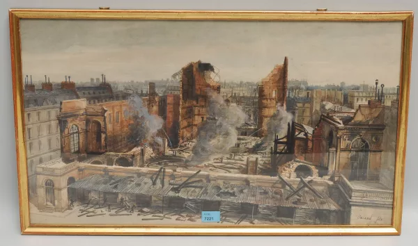 Georges François Guiaud — Incendie de l'Opéra-Comique Paris