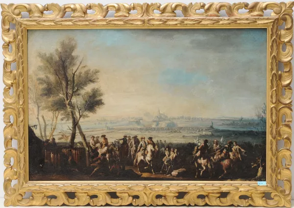 Adam François van der Meulen — in der Art Die Belagerung von Frankfurt