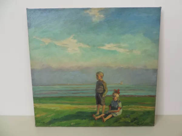 Heinz Kroh — Zwei Kinder am Strand