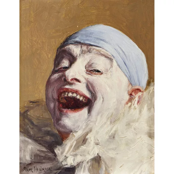 Armand Henrion — Autoportrait en clown.