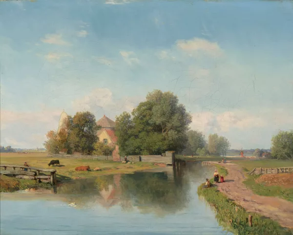 Pierre Thuillier — Holländische Landschaft in der Nähe von Haarlem