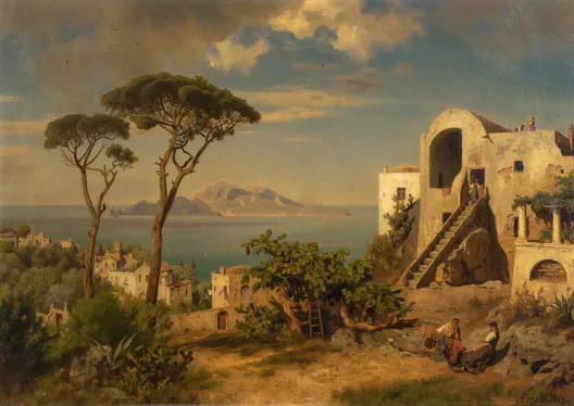 August Wilhelm Leu — Amalfi, 1882