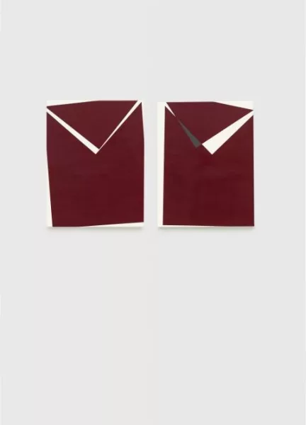 Vera Molnar — 2 Rectangles Coupes en M