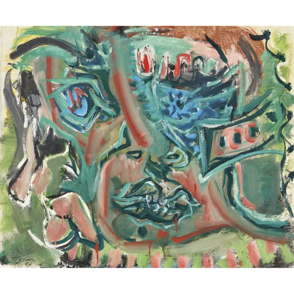 Edouard Pignon — "Guerrier aux yeux bleu-vert".