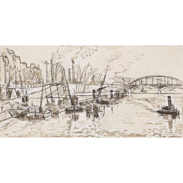 Paul Signac — Péniches sur la Seine