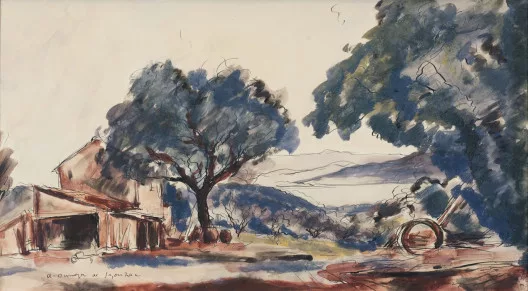 André Dunoyer de Segonzac — La ferme près d'un lac, 1926
