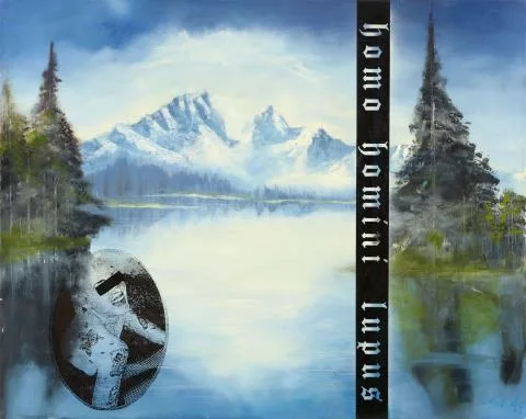 Martin Eder — Sans titre (Homo homini lupus)