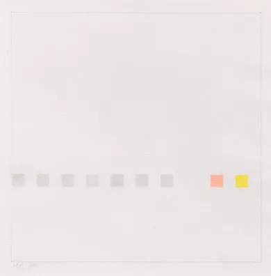 Antonio Calderara — Piccola storia di nove quadrati, 1971